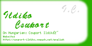 ildiko csuport business card